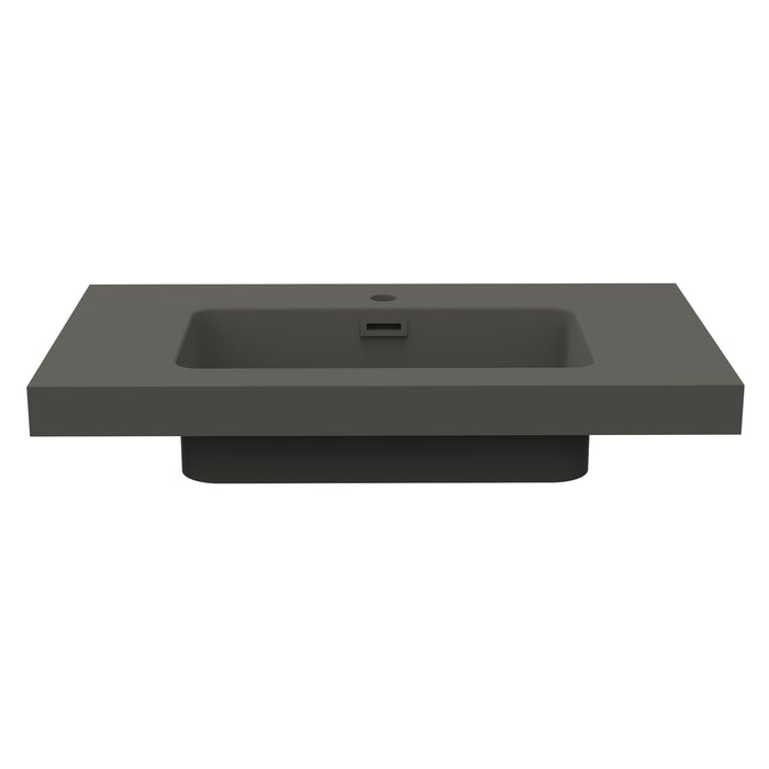Monocolor Matt Grey Resin Basin 800mm