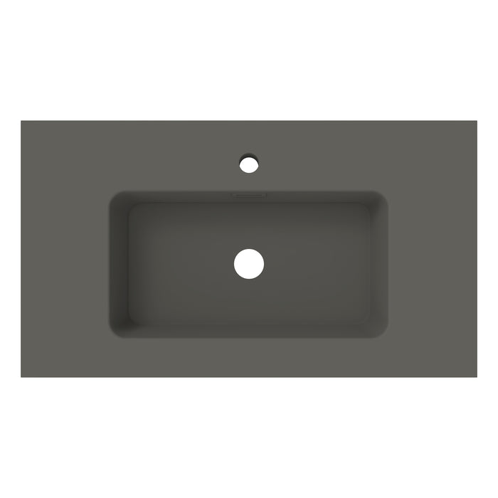 Monocolor Matt Grey Resin Basin 800mm