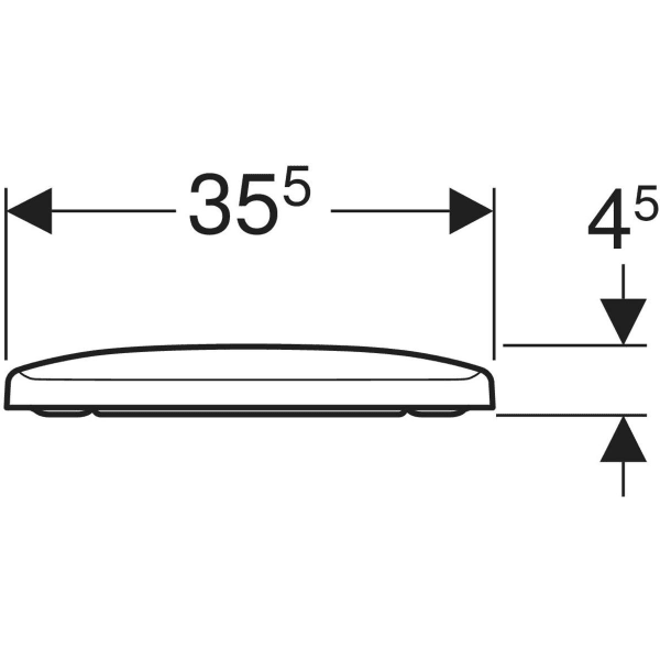 Geberit Selnova Square WC Toilet Seat