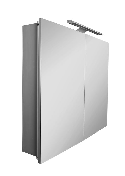 Roca Sol Premium 800mm 2 Door Aluminum Mirror Cabinet