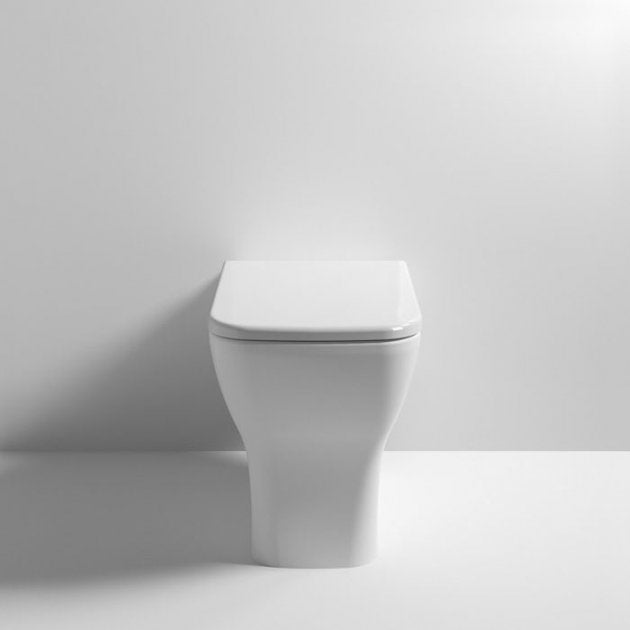 Optim Noir Back to Wall Rimless Toilet inc Soft Close Seat