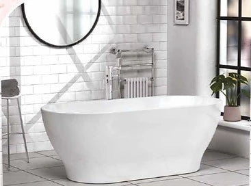 Clover Gloss White Freestanding Bath 1700 x 800mm