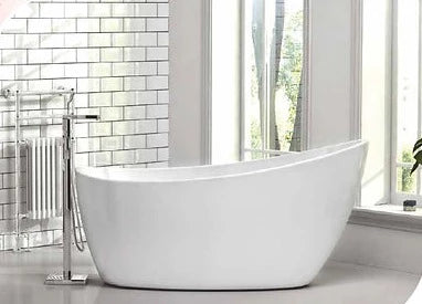 Orchid Gloss White Freestanding Bath 1500 x 730mm