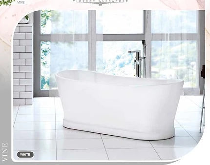 Vine Gloss White Freestanding Bath 1700 x 700mm