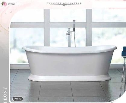 Peony Gloss White Freestanding Bath 1700 x 710mm