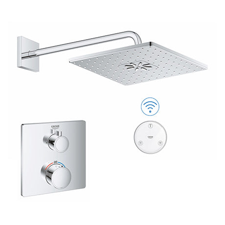 Grohe Grohtherm SmartConnect Square Shower Set