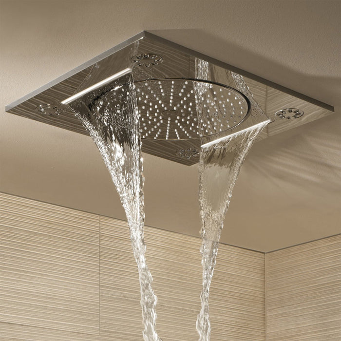 Grohe Rainshower F-Series 15" Ceiling Head Shower with 3 Spray Patterns - 27939001