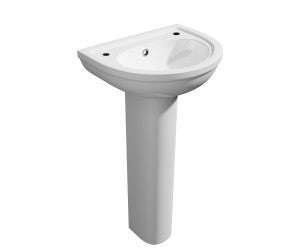 Kartell Lifestyle 2 Tap Hole Basin and Pedestal