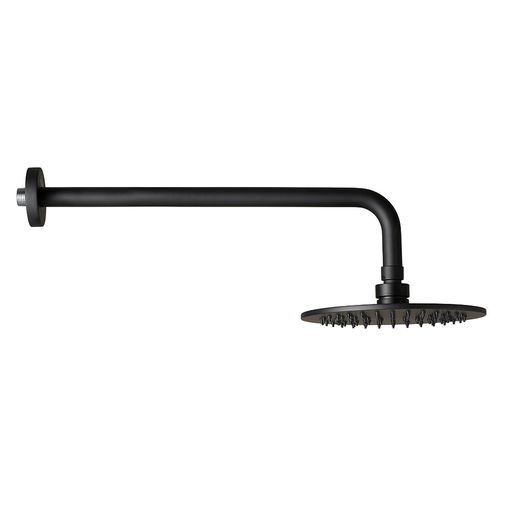 Noir 200mm Shower Head (With Wall Arm)