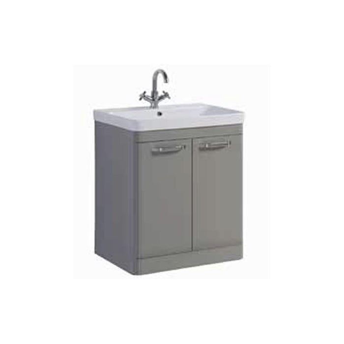 Kartell Options 800mm Floor Standing 2 Door Unit & Ceramic Basin - Choose Colour