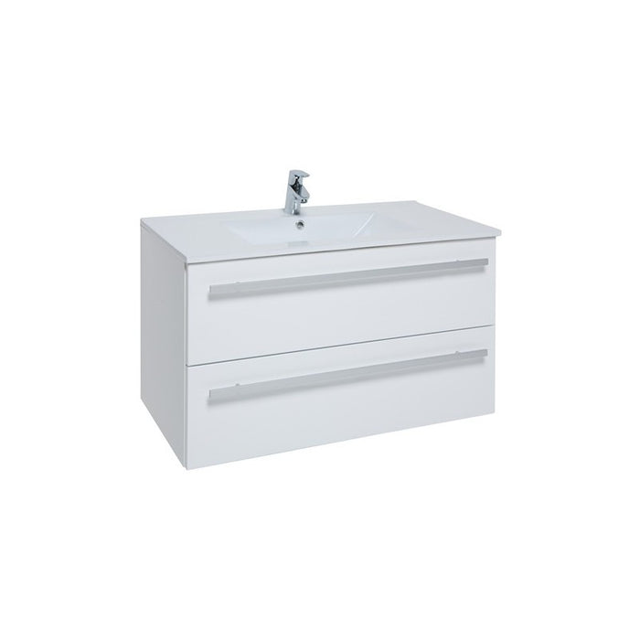 Kartell Purity White Wall Mounted Drawer Unit & Basin - Choose Size