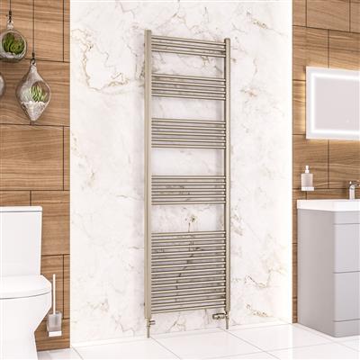 Wendover Brushed Brass Straight Towel Rail 1800 x 500mm
