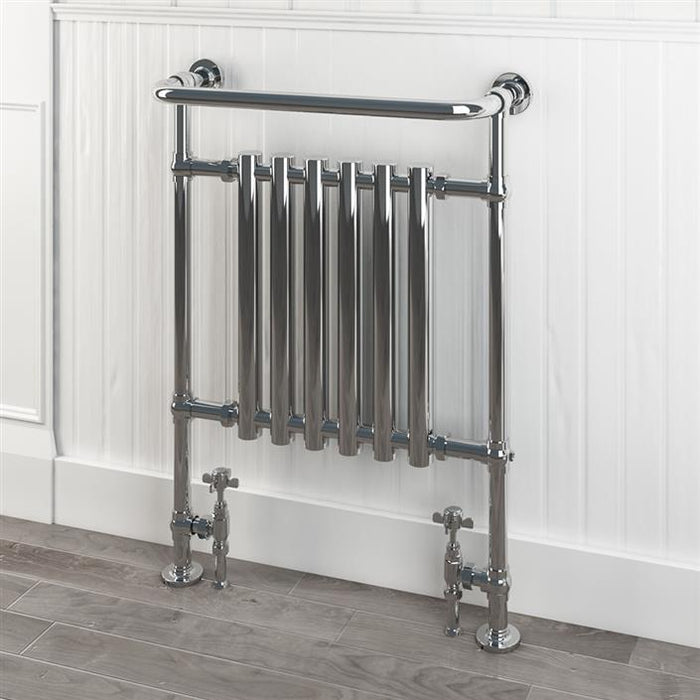 Ampney Chrome Traditional Towel Radiator 940 x 674mm