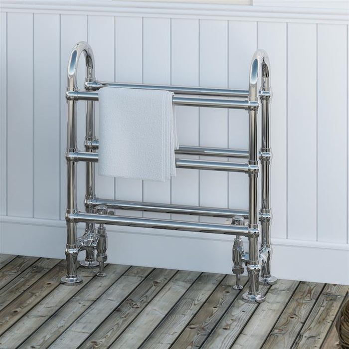 Painswick Chrome Traditional Towel Radiator 778 x 686mm