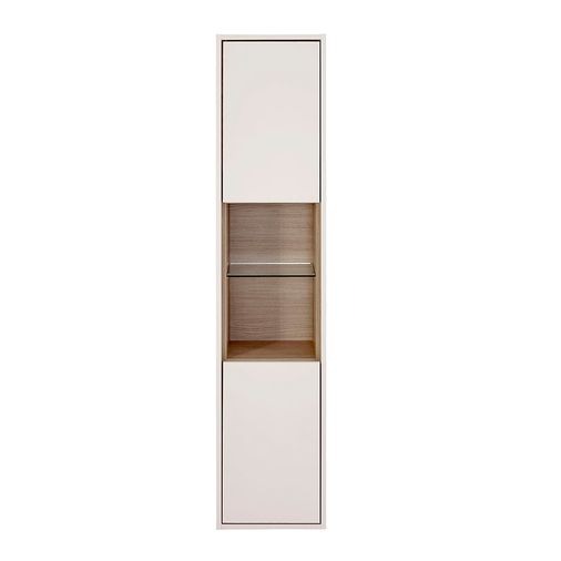 Lincoln Wall Mounted Tall Unit - Cashmere