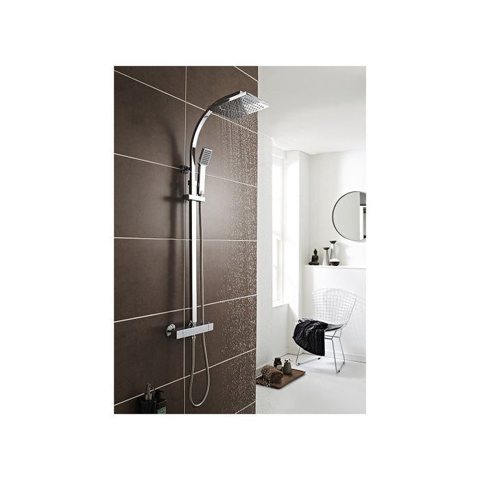 Kartell Pure Option 4 Thermostatic Exposed Bar Shower With Overhead Drencher