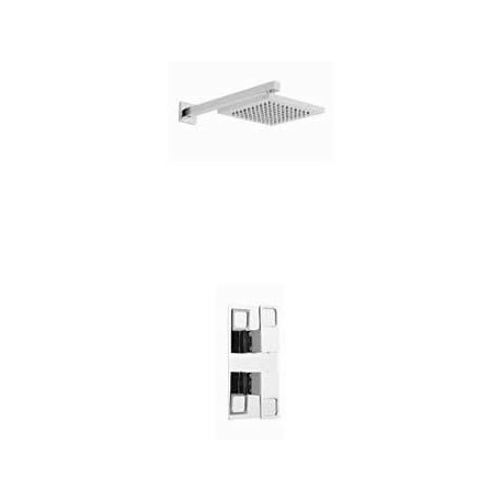Kartell Kourt Option 2 Thermostatic Concealed Shower With Fixed Overhead Drencher
