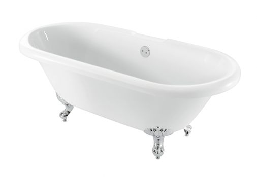 Evesham Roll Top Bath With Silver Feet