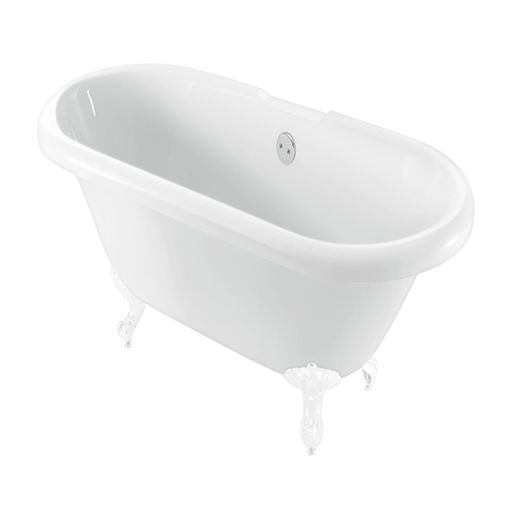 Evesham Roll Top Bath With White Feet