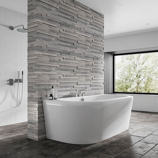 Daintree Back To Wall Bath With Panel - 1700 X 800mm