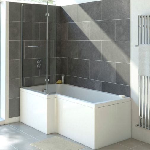 Lena Right Hand Shower Bath With Screen - 1700 X 850mm