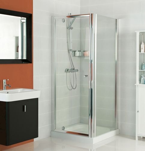 Gleam 800mm Hinge Door Shower Enclosure