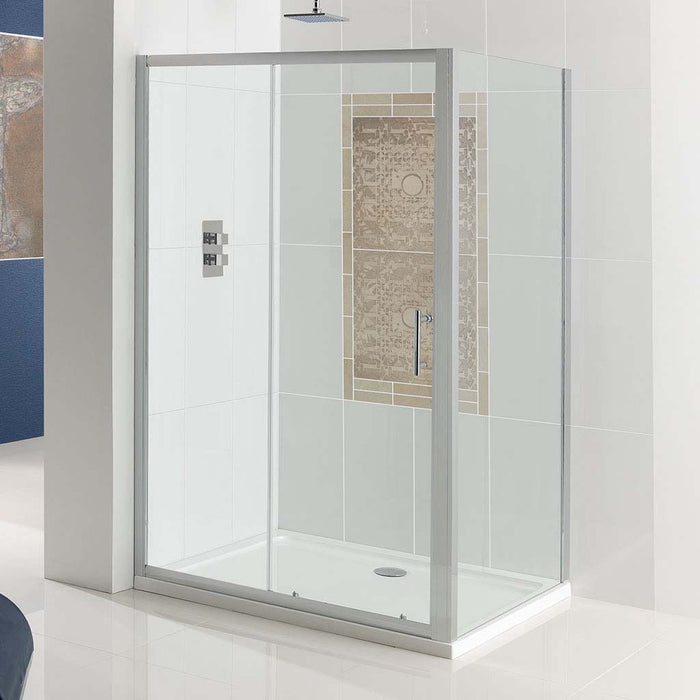 Vulcan Clear Sliding Door 5mm Shower Enclosure 1200mm