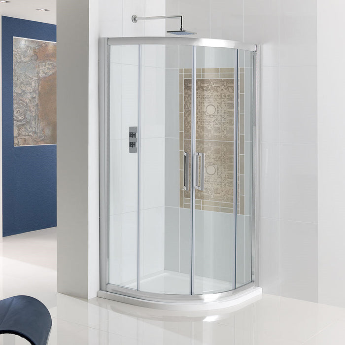 Corniche 1950 Silver Quadrant Shower Enclosure 1000mm