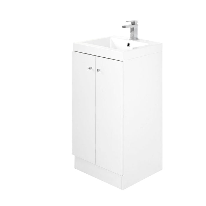 Cleveland 400 Floorstanding Unit with Basin - Gloss White