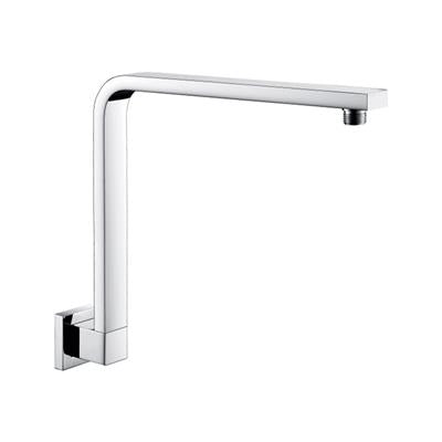 Chrome Square X Wall Mounted Shower Arm 370mm