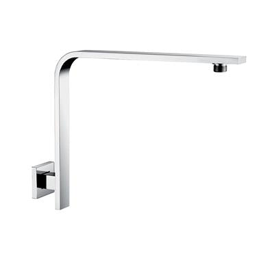 Chrome Square Wall Mounted Shower Arm 360mm