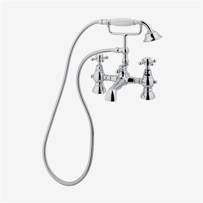 Portobello Chrome Bath Shower Mixer with Kit