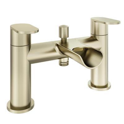 Ledwell Brushed Brass Bath Shower Mixer with Handset