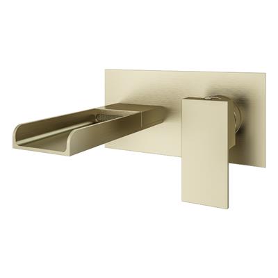 Heyford Brushed Brass Wall Mounted Bath Filler