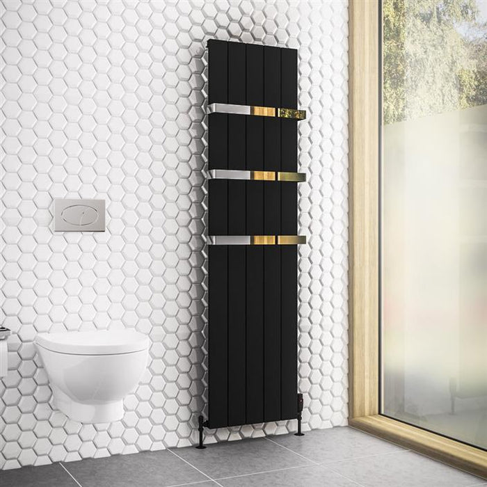 Rosano Matt Anthracite Aluminium Radiator 1800 x 375mm