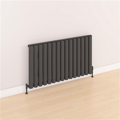 Kelmscott Matt Anthracite Horizontal Aluminium Radiator 600 x 1045mm