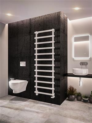 Marlow Matt White Towel Radiator 1750 x 600mm