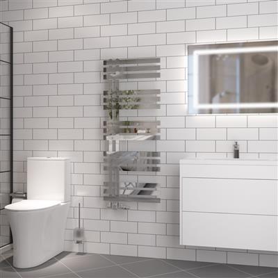 Hurley Chrome Towel Radiator 1200 x 500mm