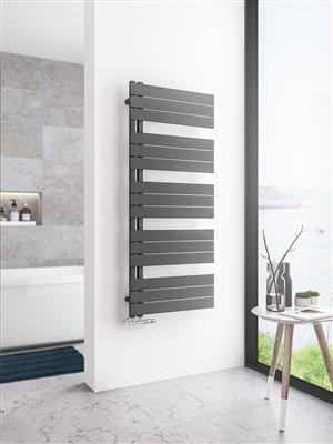 Helmsley Matt Anthracite Towel Radiator 1400 x 600mm