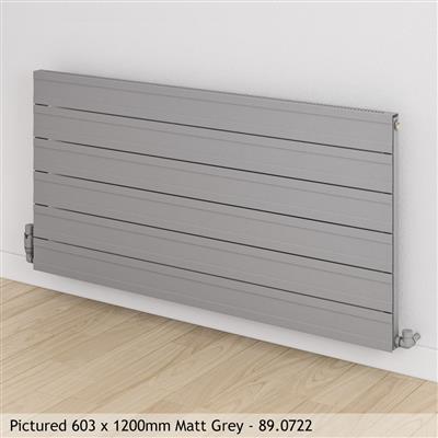 Berkeley Matt White Horizontal Aluminium Radiator 600 x 800mm — Wise ...