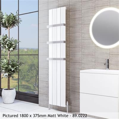 Fairford Matt Anthracite Vertical Aluminium Radiator 1800 x 565mm