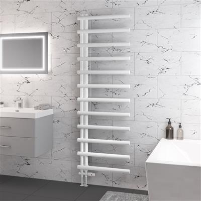 Marlow E-Style Matt White Towel Radiator 1750 x 500mm