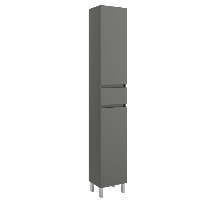Arenys Floorstanding Tall Cabinet - Matt Grey