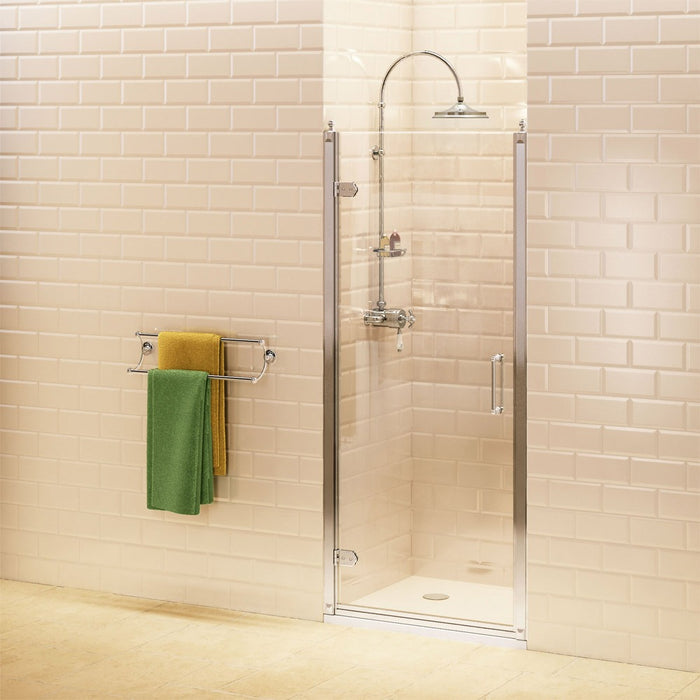 Burlington Traditional Recessed Hinged Shower Door - Choose Size