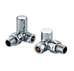 Chrome Corner Radiator Valves