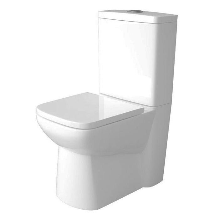 Hudson Reed Arlo Compact Flush to Wall Toilet + Soft Close Seat