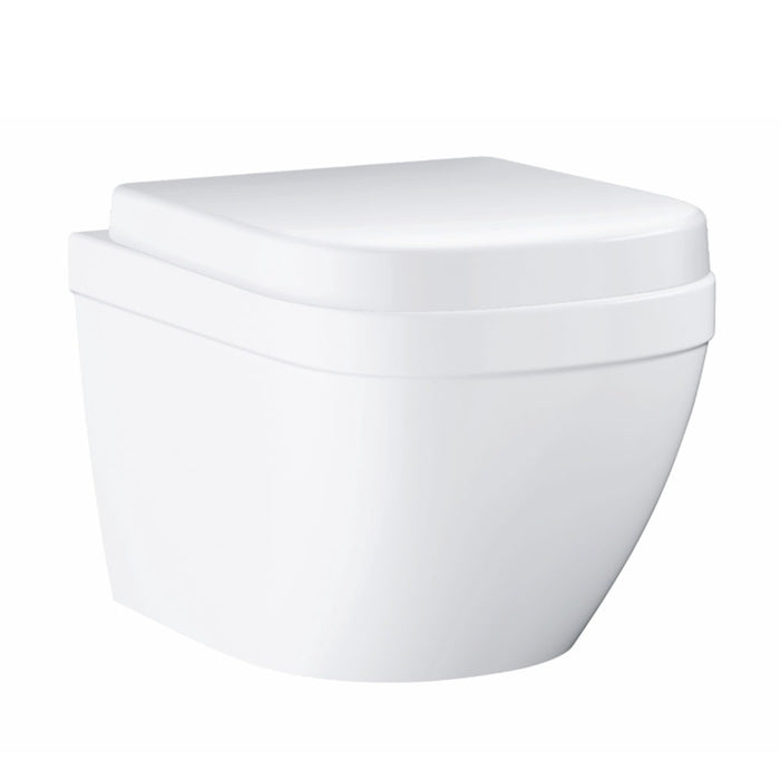 Grohe Euro Compact Rimless Wall Hung Toilet + Soft Close Seat