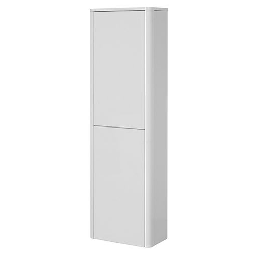 Lucca Tall Wall Hung Unit - Graphite White