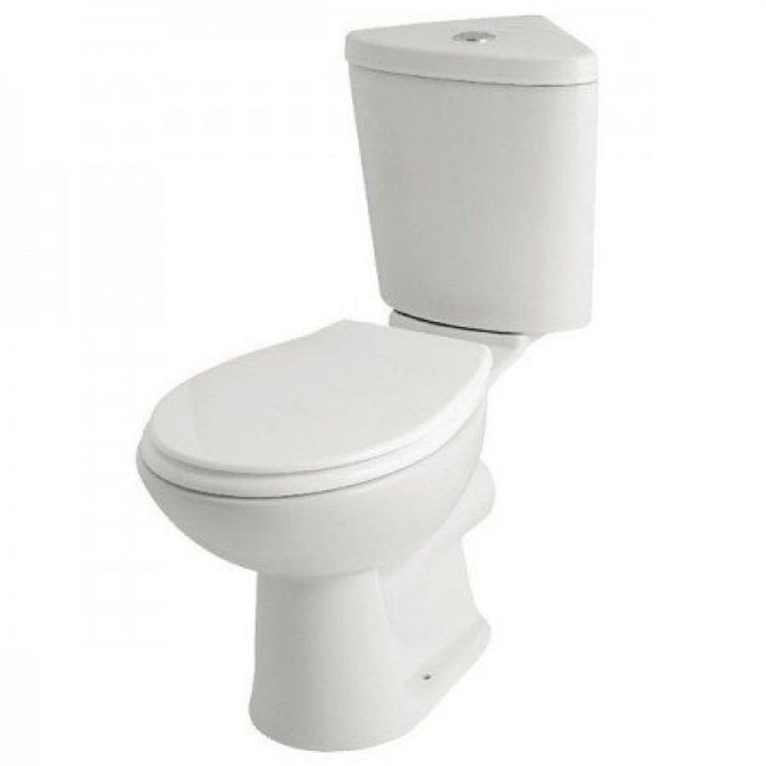 Kartell KVit G4k Corner Close Coupled WC Toilet Pack with Soft Close Seat