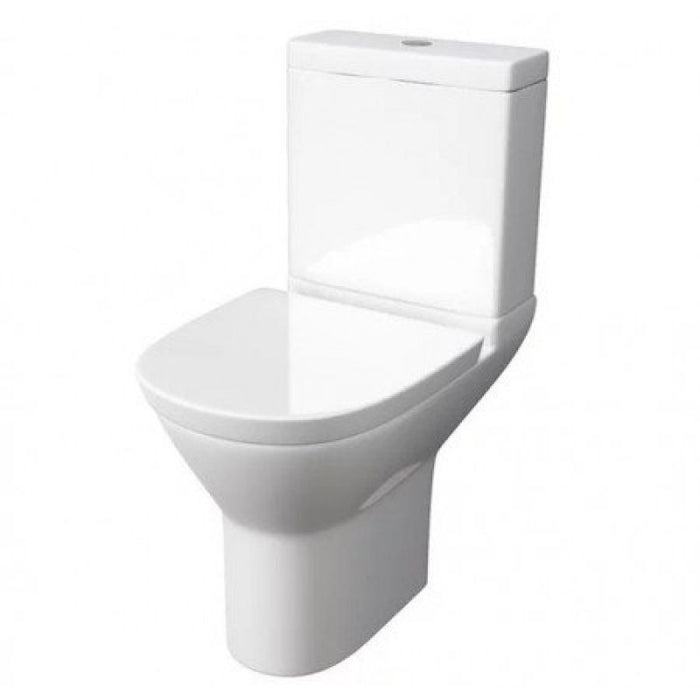 Kartell KVit Project Round Close Coupled WC Toilet Pack with Soft Close Seat